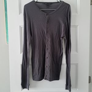 Marc Jacobs Ready to Wear Ribbed Button Down Cotton Shirt